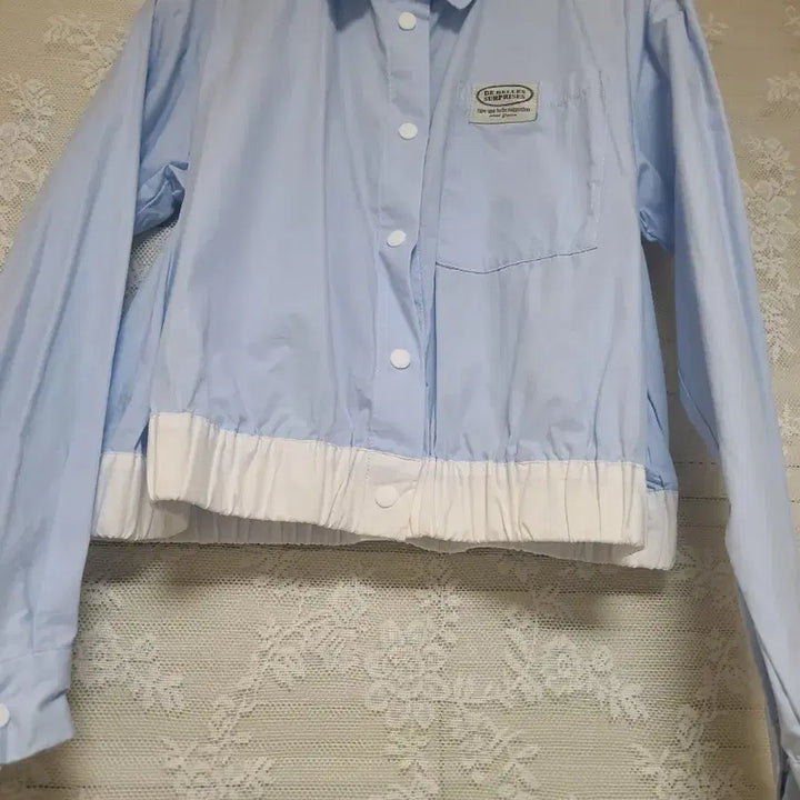 [BUNJANG] ehka sopo Cropped Jacket - Sky Blue / 일본 ehka sopo 크롭자켓 새상품