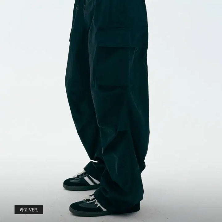 [BUNJANG] Code Graphy Cool Nylon Cargo Pants Black L / 코드그라피 쿨 나일론 카고팬츠 블랙 L