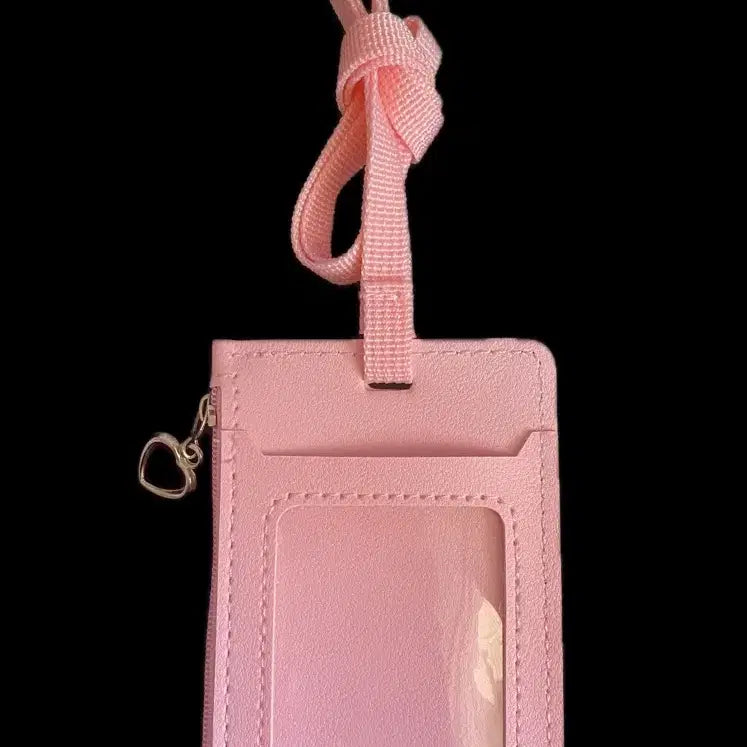 [BUNJANG] Hello Kitty Pink Card Wallet Necklace / 헬로키티 핑크 카드지갑 목걸이형