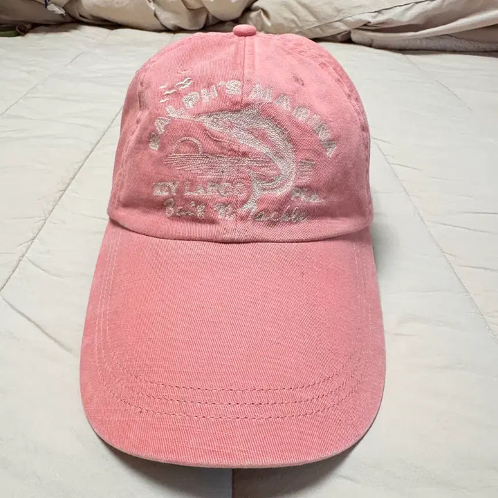 [BUNJANG] Polo Ralph Lauren Pink Embroidered Ball Cap / 폴로 랄프로렌 연핑크 자수 볼캡