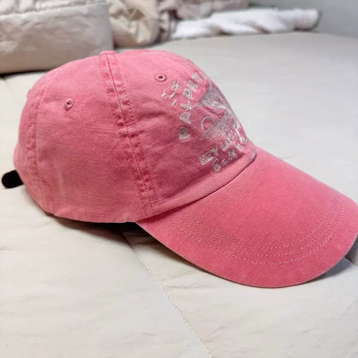 [BUNJANG] Polo Ralph Lauren Pink Embroidered Ball Cap / 폴로 랄프로렌 연핑크 자수 볼캡