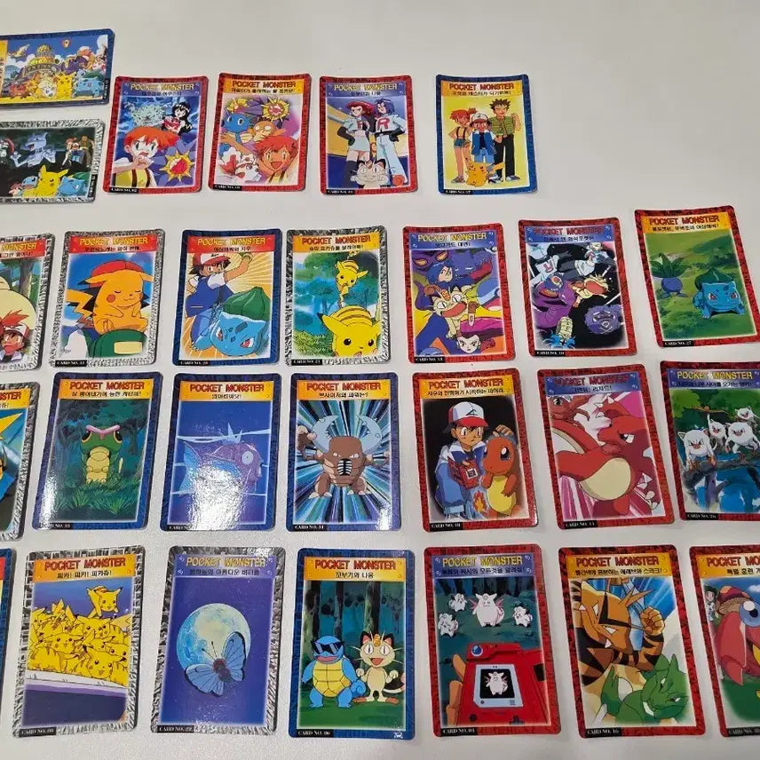 [BUNJANG] Pokemon 1st Generation Animation Collection Carddass Set / 포켓몬 1세대 애니 컬렉션 카드다스 세트 고전