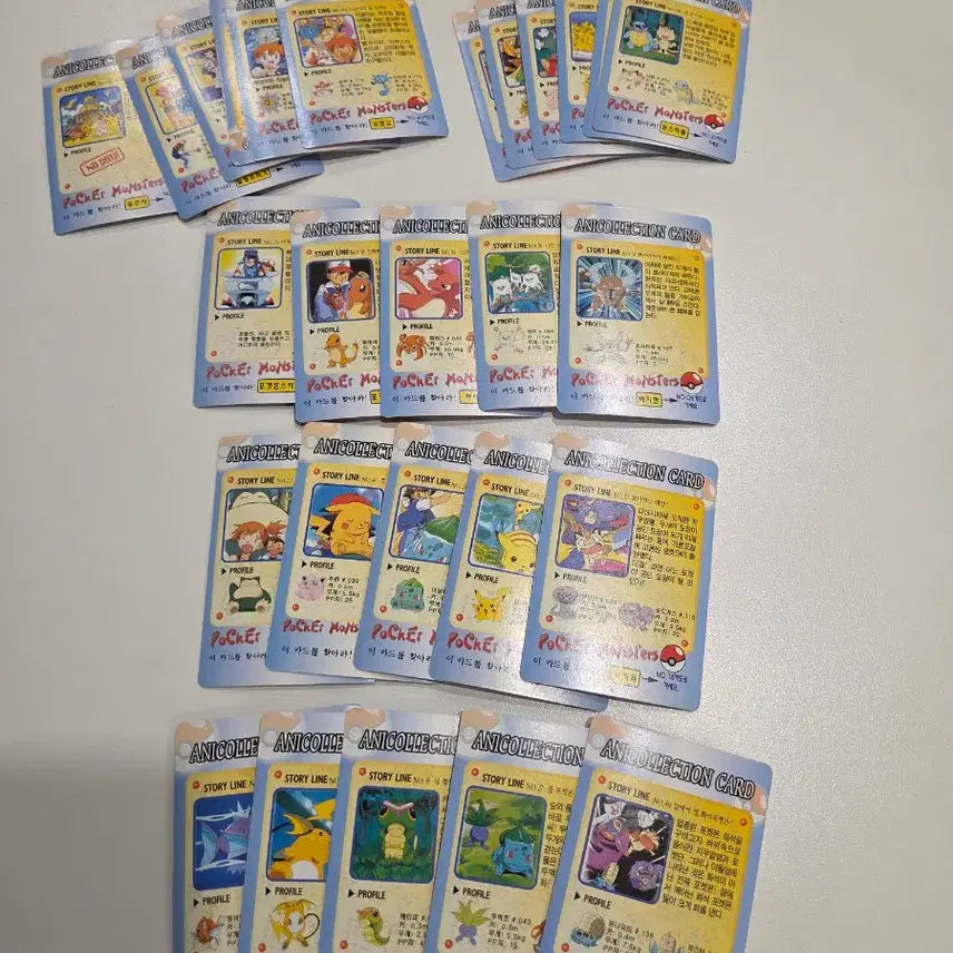 [BUNJANG] Pokemon 1st Generation Animation Collection Carddass Set / 포켓몬 1세대 애니 컬렉션 카드다스 세트 고전
