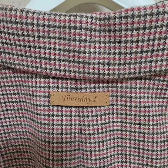 [BUNJANG] Thursday Island Checked Jacket Pink Size 55 / 새상품)Thursday Island 체크 자켓 핑크 55