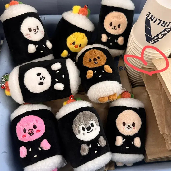 [SOLD OUT] 미개봉 새상품) 뽁아리 김밥 키링 스키즈 스키주 팝업
