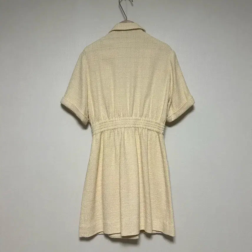 [BUNJANG] Sandro Double-Breasted Tweed Mini Dress / 산드로 더블브레스트 트위드 미니원피스
