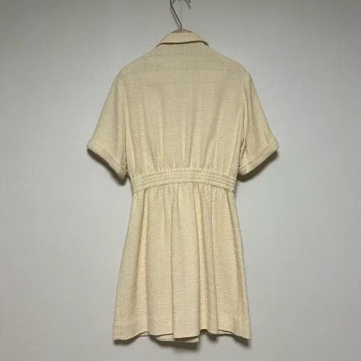 [BUNJANG] Sandro Double-Breasted Tweed Mini Dress / 산드로 더블브레스트 트위드 미니원피스