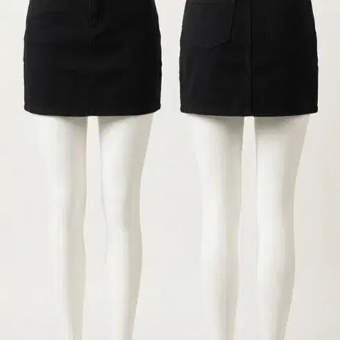 [BUNJANG] Black Mini Denim Skirt / 블랙 미니 데님 스커트