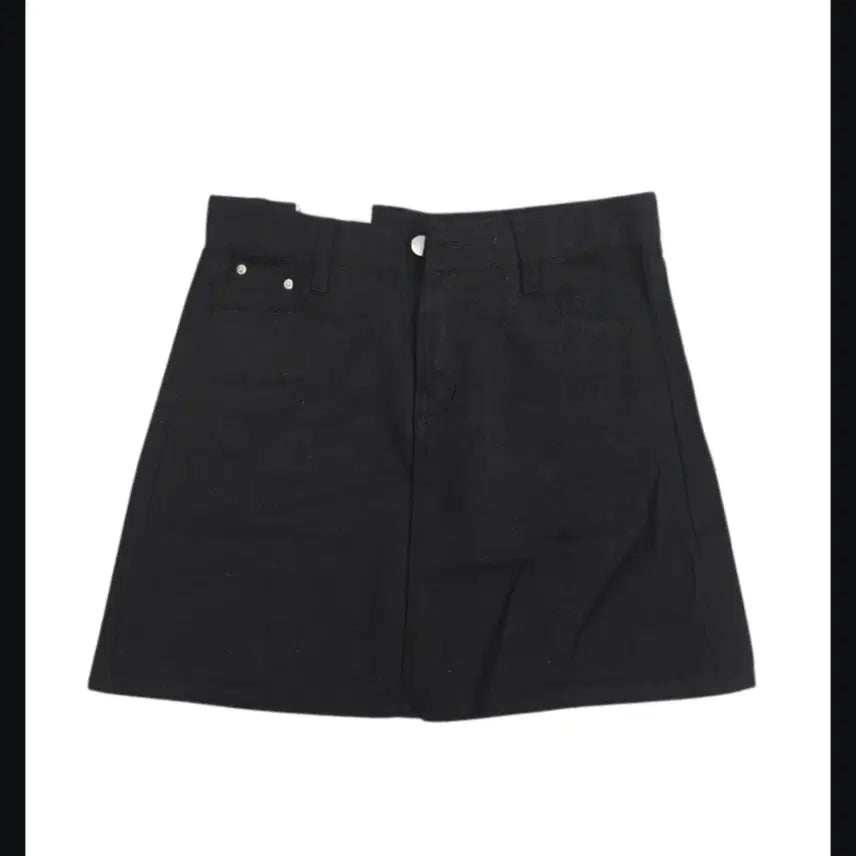 [BUNJANG] Black Mini Denim Skirt / 블랙 미니 데님 스커트
