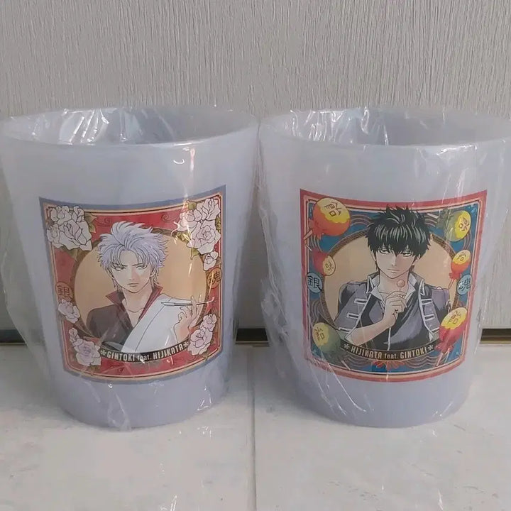 [BUNJANG] Gintama Classic Soul Swap Gintoki &amp; Hijikata Cup Set / 은혼 고전 영혼체인지 긴토키 히지카타 컵 2개 일괄 세트