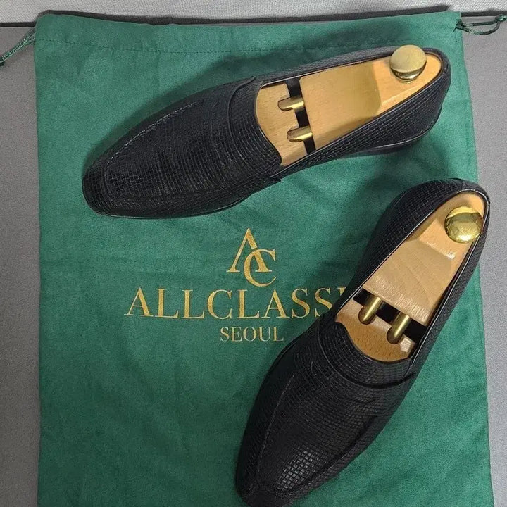 [BUNJANG] Allclassic Intrecciato Pattern Penny Loafers / 올클래식 한정판 소가죽 인트레치아노 패턴 페니 로퍼