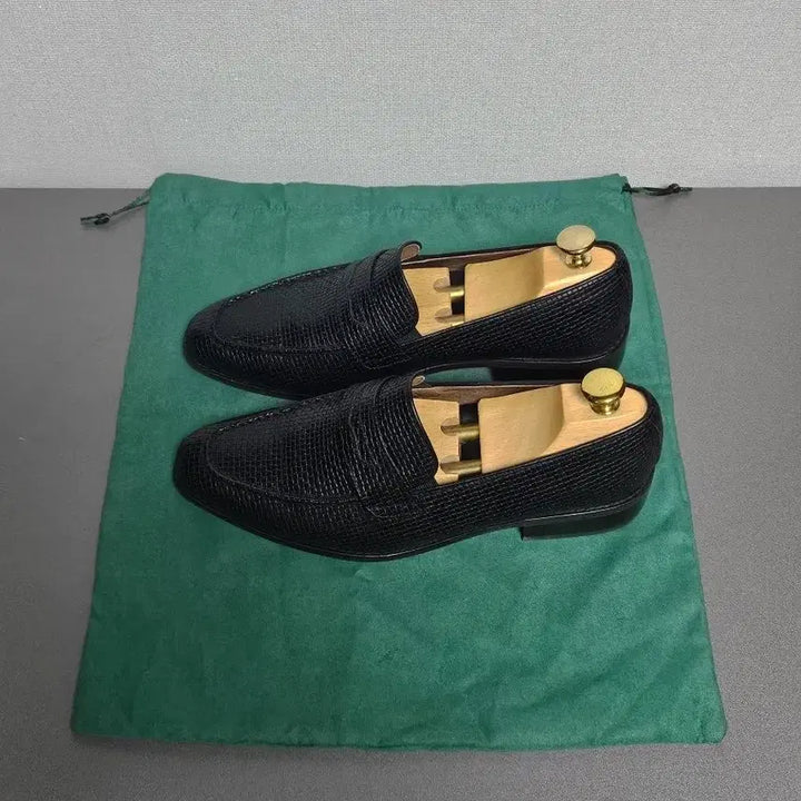 [BUNJANG] Allclassic Intrecciato Pattern Penny Loafers / 올클래식 한정판 소가죽 인트레치아노 패턴 페니 로퍼