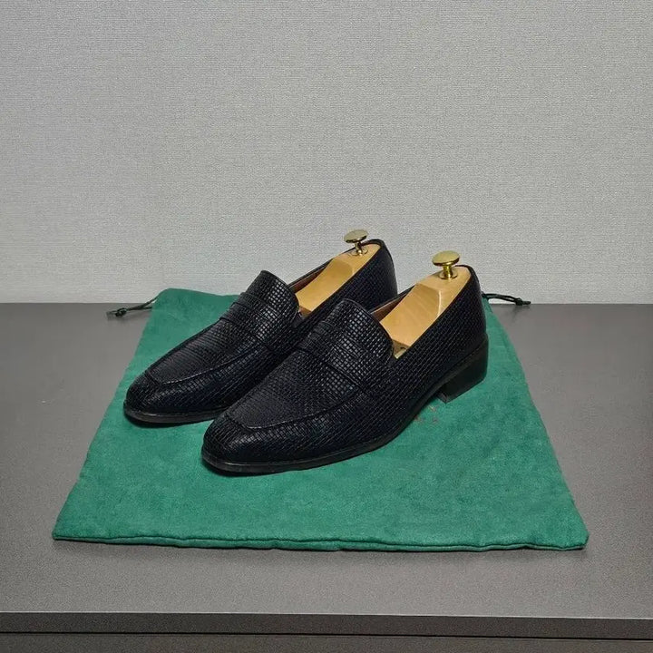 [BUNJANG] Allclassic Intrecciato Pattern Penny Loafers / 올클래식 한정판 소가죽 인트레치아노 패턴 페니 로퍼