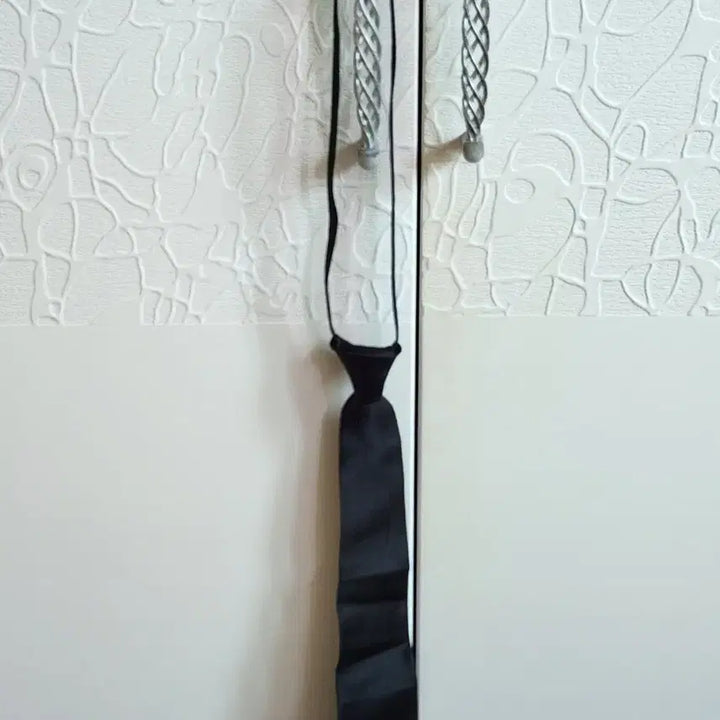 [BUNJANG] Black Zipper Necktie / 검정 지퍼 넥타이