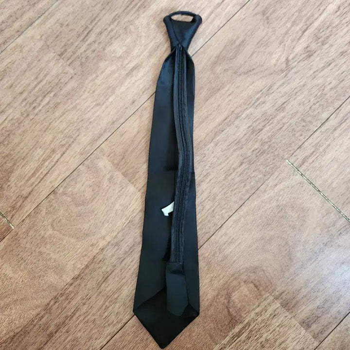 [BUNJANG] Black Zipper Necktie / 검정 지퍼 넥타이
