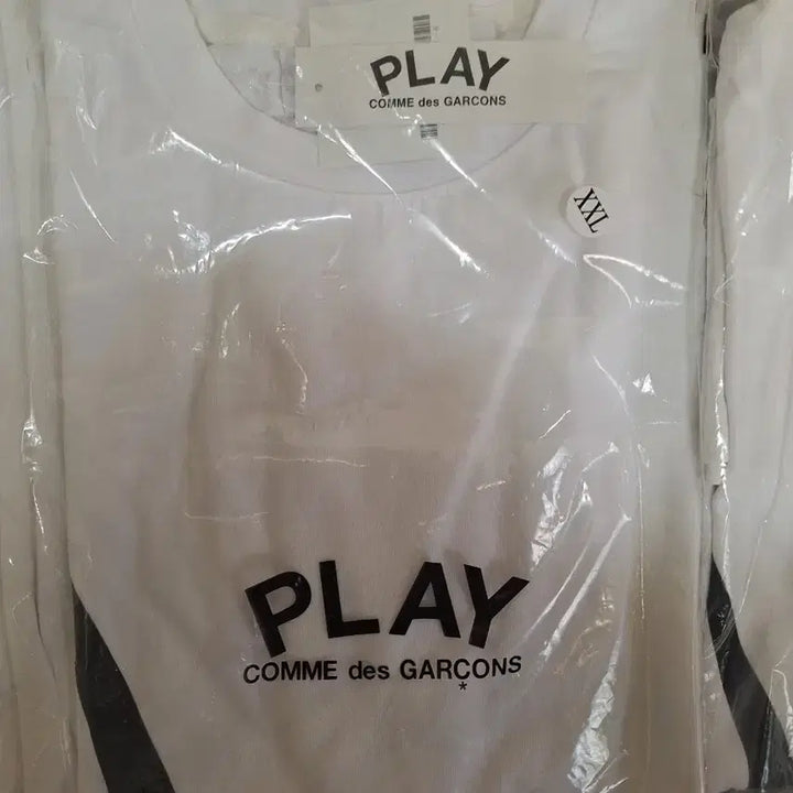 [BUNJANG] Comme des Garcons Play Nike Collaboration White T-shirt / 꼼데가르송 플레이 나이키 콜라보 반팔 티셔츠 화이트 새상품