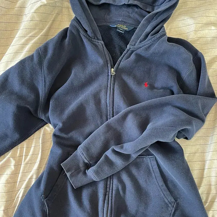 [BUNJANG] Polo Ralph Lauren Navy Hoodie Zip-up / 폴로 랄프로렌 네이비 후드집업