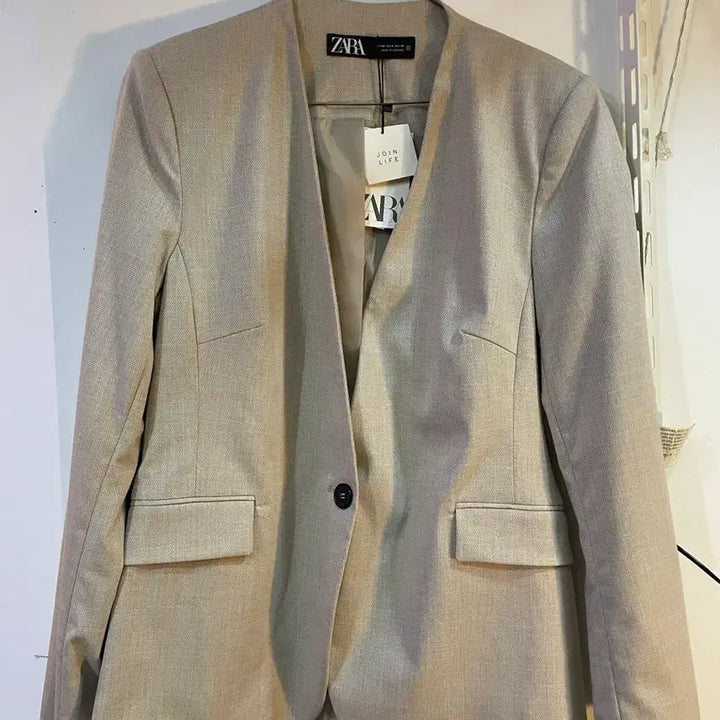 [BUNJANG] ZARA Beige Blazer Jacket / 자라 베이지 블레이저 자켓