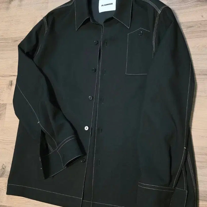 [BUNJANG] Jil Sander Stitch Shirt - Black / 질샌더 Jil Sander 스티치 셔츠 Black