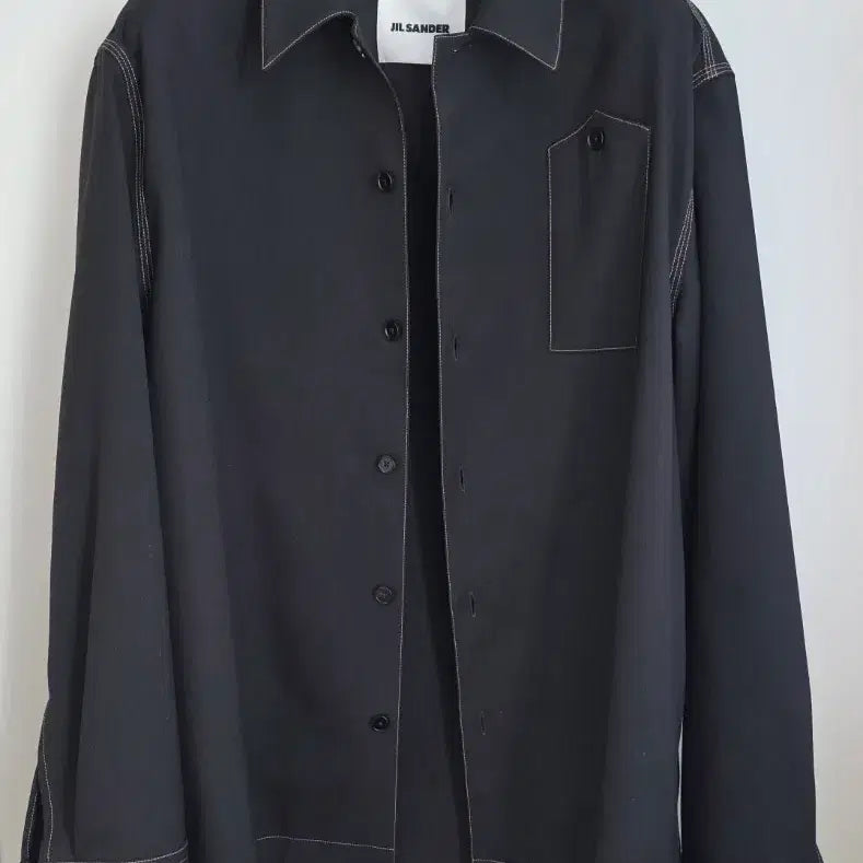[BUNJANG] Jil Sander Stitch Shirt - Black / 질샌더 Jil Sander 스티치 셔츠 Black