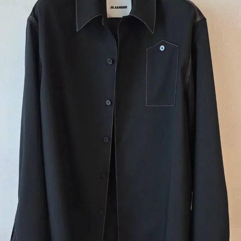 [BUNJANG] Jil Sander Stitch Shirt - Black / 질샌더 Jil Sander 스티치 셔츠 Black