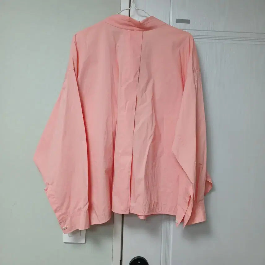 [BUNJANG] Hanssem System Pink Basic Shirt / 한섬시스템 핑크색 기본 셔츠 남방 FREE