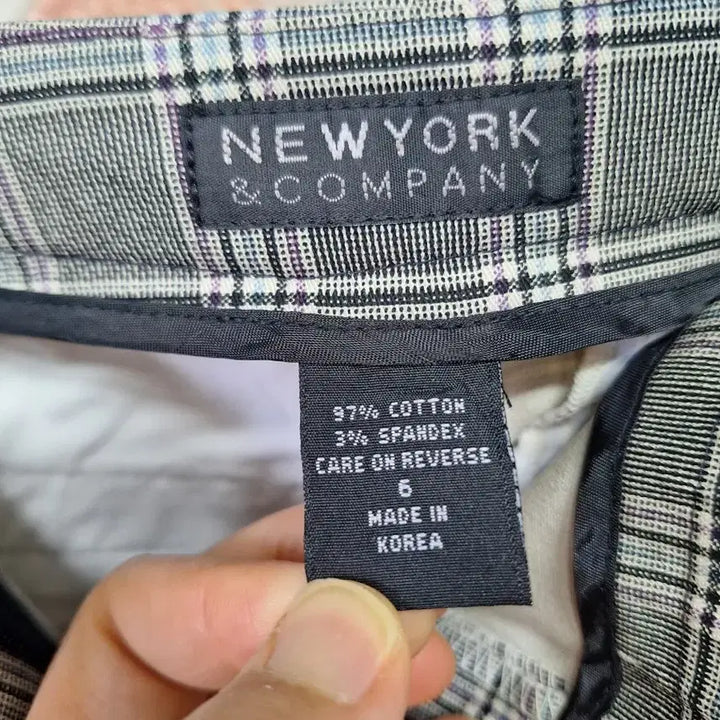 [BUNJANG] Checkered Cotton Slacks M / 체크무늬 면 슬랙스 Mㅡ새상품