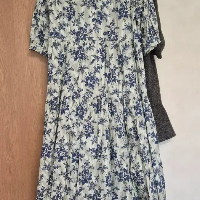 [BUNJANG] Love &amp; Show Navy Floral Long Summer Dress / 러브앤쇼 여름 원피스