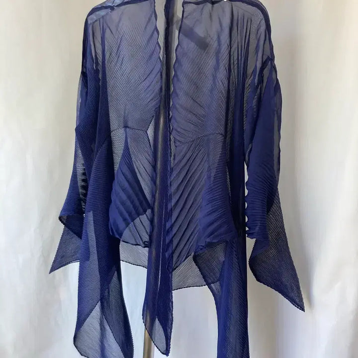 [SOLD OUT] 정품) 이세이미야케 플리츠플리즈 봄 여름 가디건 네이비