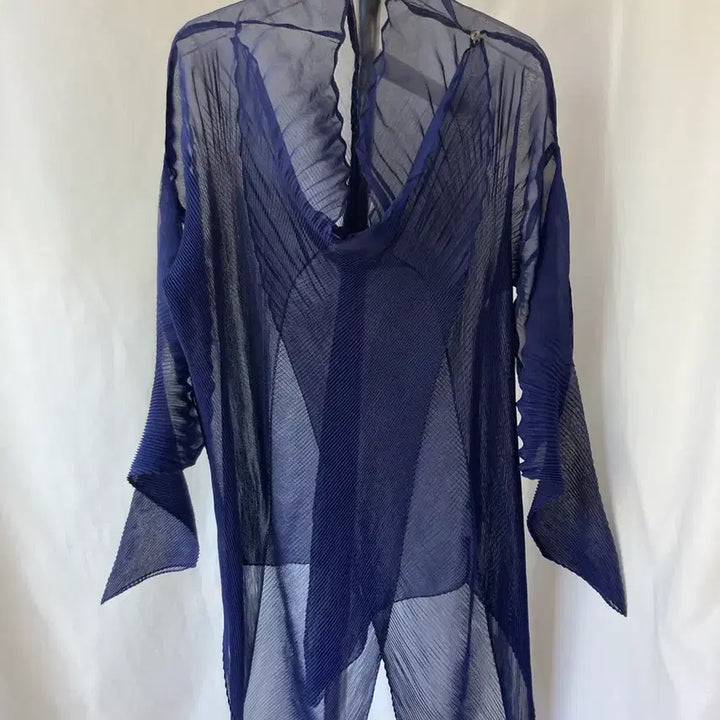 [SOLD OUT] 정품) 이세이미야케 플리츠플리즈 봄 여름 가디건 네이비