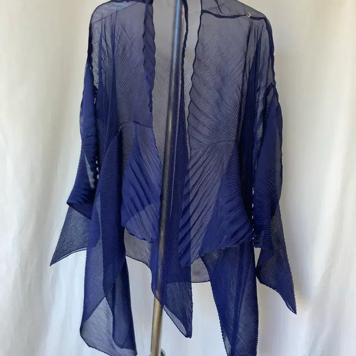 [SOLD OUT] 정품) 이세이미야케 플리츠플리즈 봄 여름 가디건 네이비