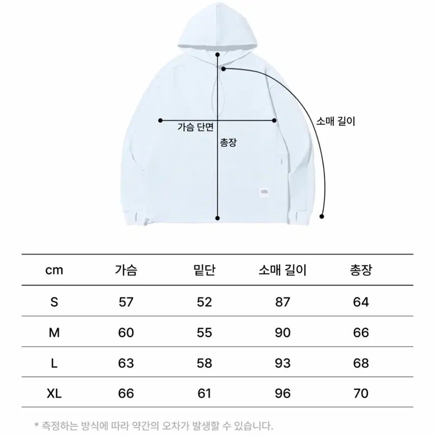 [BUNJANG] Maden Lined Waffle Hoodie Sky Blue / 새상품) 매든 라인드 와플 후디 스카이블루