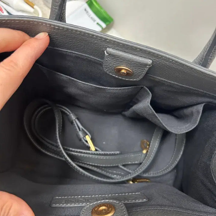 [BUNJANG] Couronne Tote Bag - Gray / 쿠론 토트백 그레이