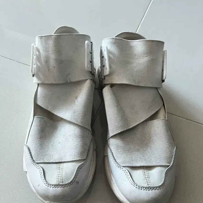 [BUNJANG] Y-3 Qasa Triple White Sneakers / Y-3콰사 트리플화이트