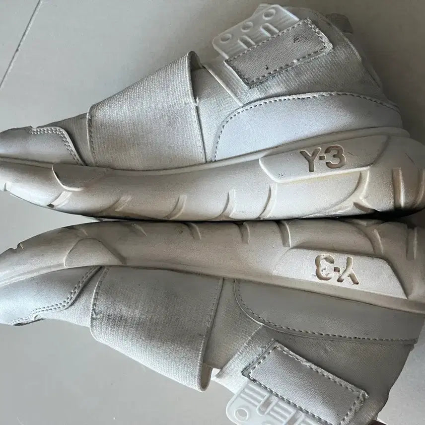 [BUNJANG] Y-3 Qasa Triple White Sneakers / Y-3콰사 트리플화이트