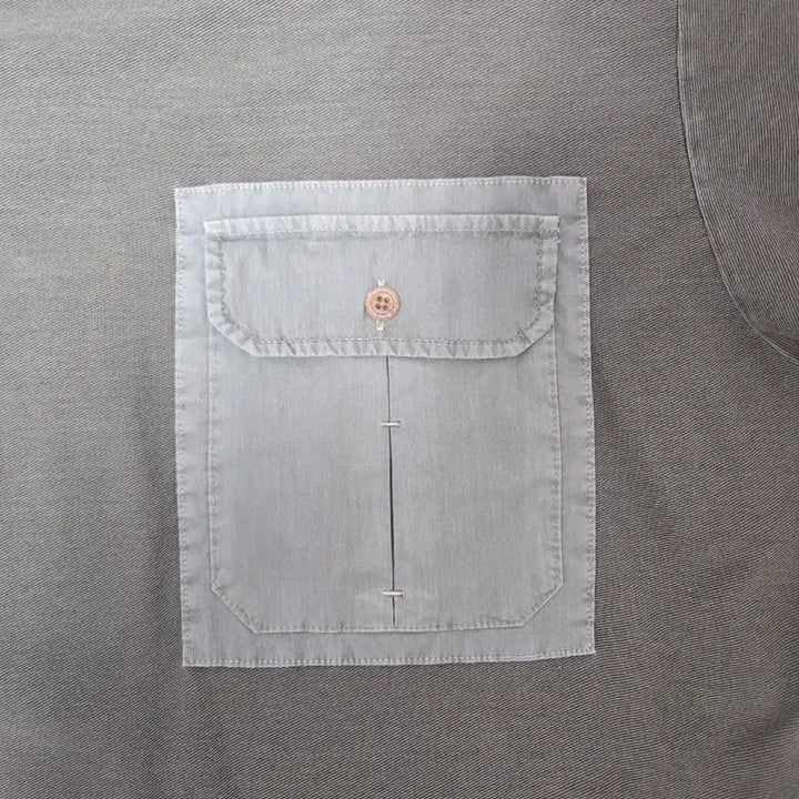 [BUNJANG] Series Pocket Color Block T-shirt / 시리즈 우픈 포켓 배색 반팔 라운드넥 티셔츠 105 오버핏