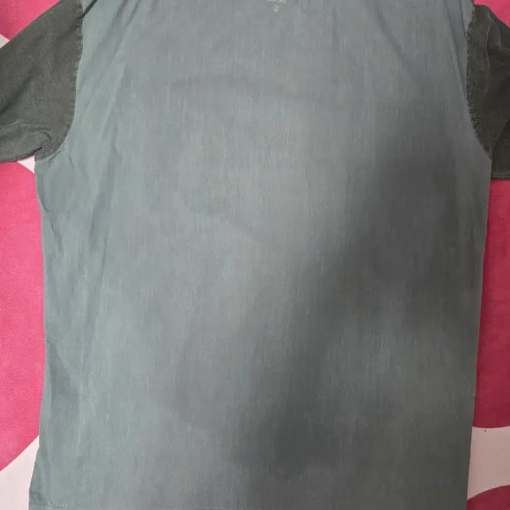[BUNJANG] Series Pocket Color Block T-shirt / 시리즈 우픈 포켓 배색 반팔 라운드넥 티셔츠 105 오버핏
