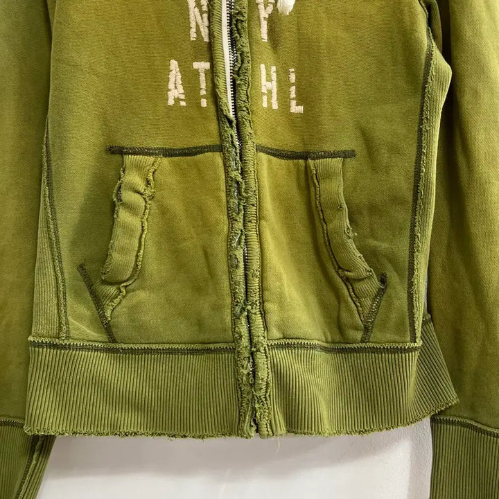 [BUNJANG] Abercrombie Olive Hooded Zip-up / 아베크롬비 올리브 후드집업