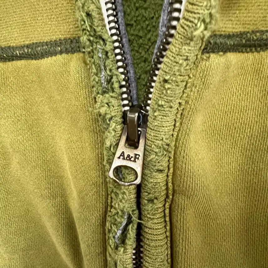 [BUNJANG] Abercrombie Olive Hooded Zip-up / 아베크롬비 올리브 후드집업