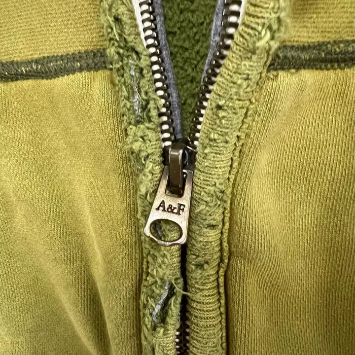 [BUNJANG] Abercrombie Olive Hooded Zip-up / 아베크롬비 올리브 후드집업
