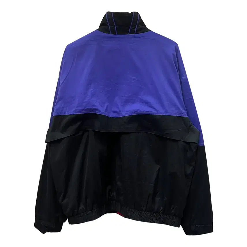 [BUNJANG] Nike Old School Purple Windbreaker Jacket XL / 나이키 올드스쿨 퍼플 배색 바람막이 자켓 XL