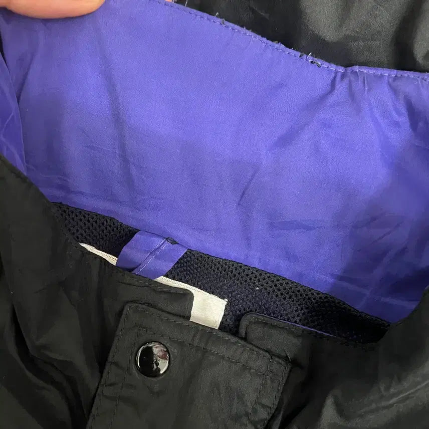 [BUNJANG] Nike Old School Purple Windbreaker Jacket XL / 나이키 올드스쿨 퍼플 배색 바람막이 자켓 XL