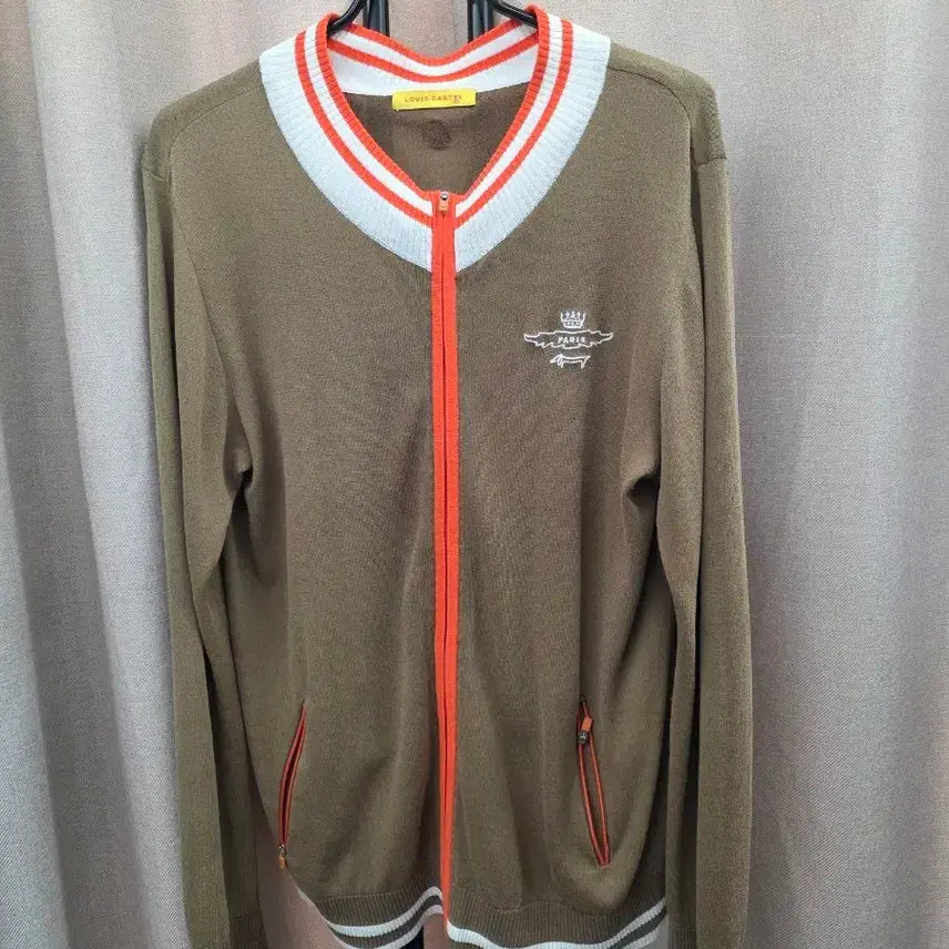 [BUNJANG] Louis Castel Knit Zip-up Cardigan Brown / 루이 카스텔 집업 니트 가디건 브라운