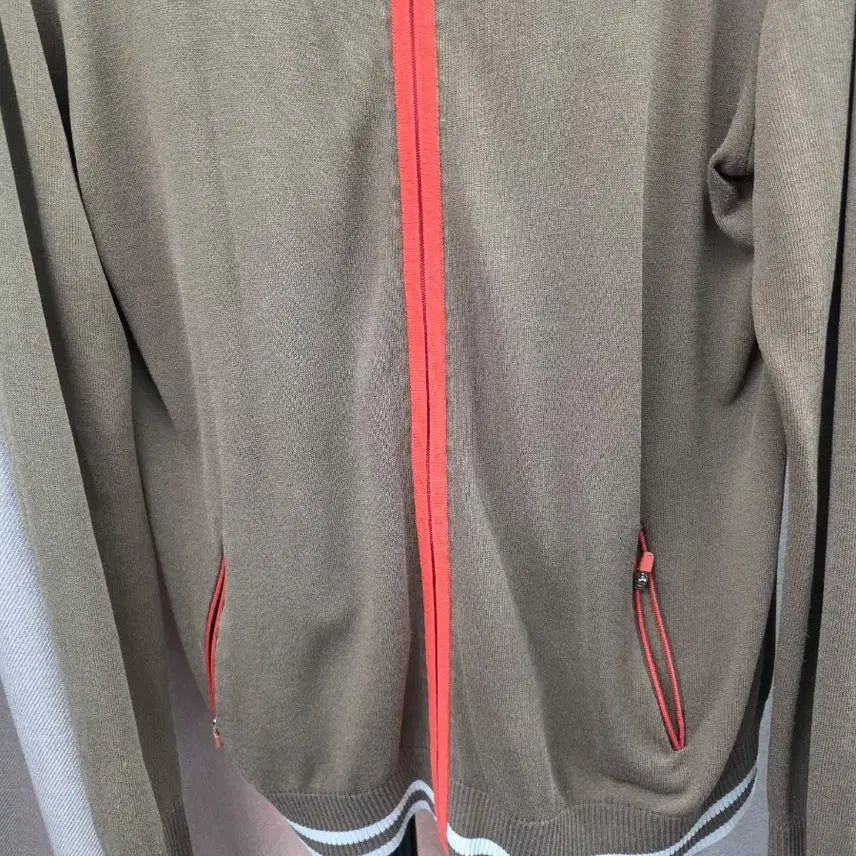 [BUNJANG] Louis Castel Knit Zip-up Cardigan Brown / 루이 카스텔 집업 니트 가디건 브라운