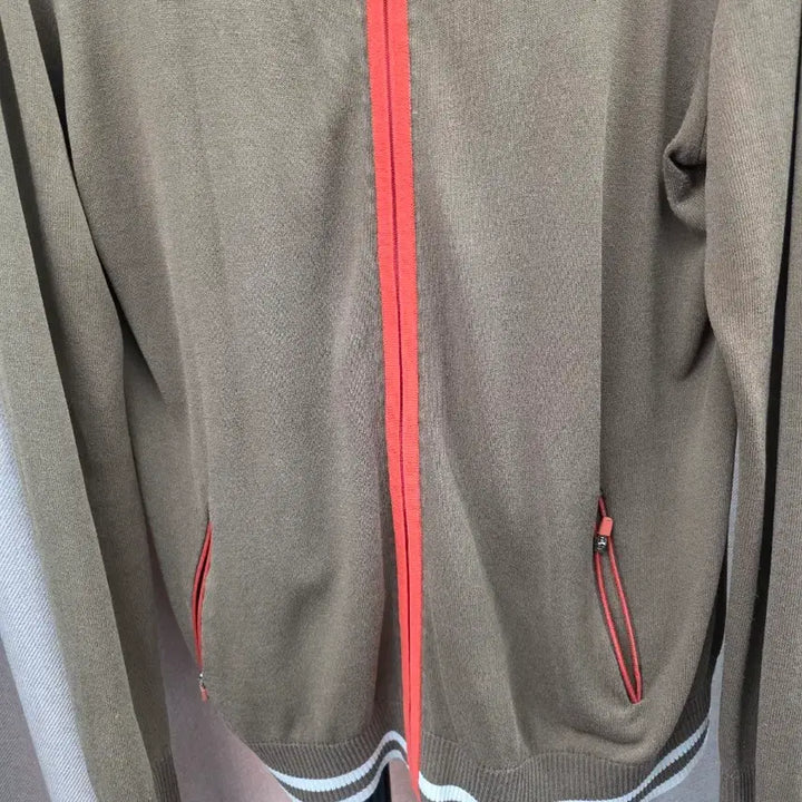 [BUNJANG] Louis Castel Knit Zip-up Cardigan Brown / 루이 카스텔 집업 니트 가디건 브라운