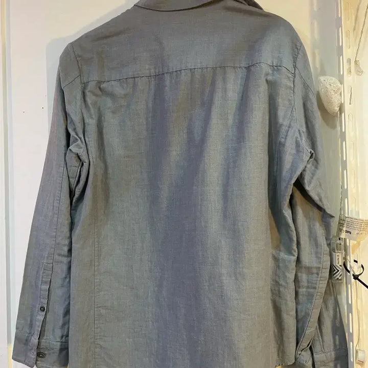 [BUNJANG] TIME Shirt Blue Gray / TIME 셔츠 남방 블루 그레이