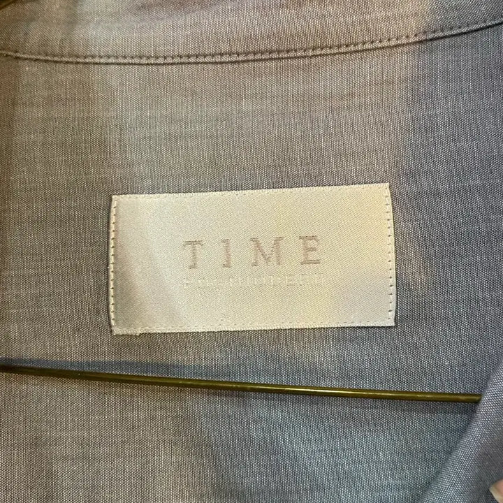 [BUNJANG] TIME Shirt Blue Gray / TIME 셔츠 남방 블루 그레이