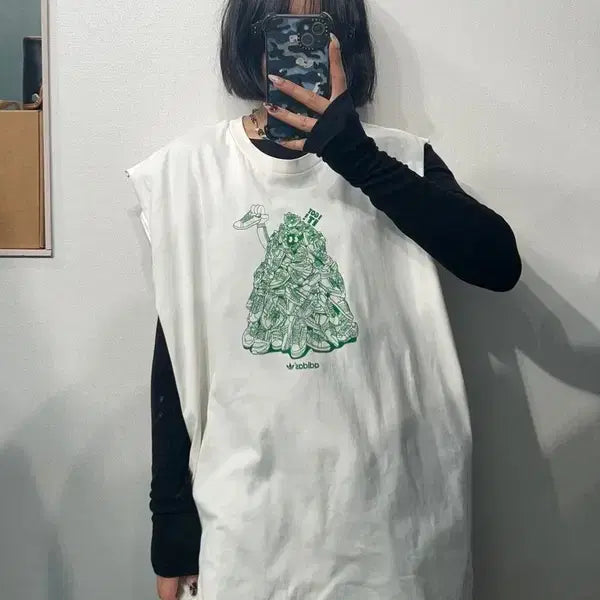 [BUNJANG] Adidas Stan Unite Custom Sleeveless T-Shirt / XL 아디다스 스탠 유나이트 커스텀 민소매 티 화이트