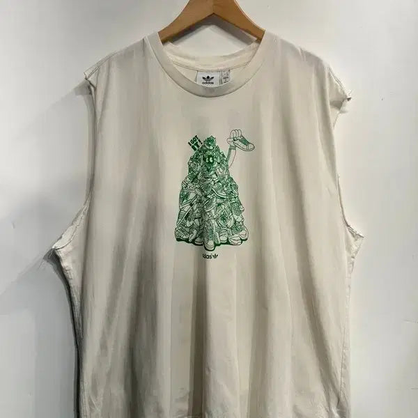 [BUNJANG] Adidas Stan Unite Custom Sleeveless T-Shirt / XL 아디다스 스탠 유나이트 커스텀 민소매 티 화이트