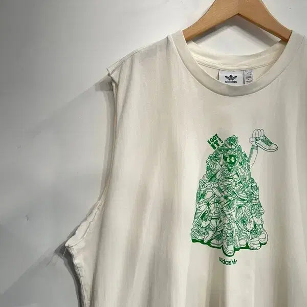[BUNJANG] Adidas Stan Unite Custom Sleeveless T-Shirt / XL 아디다스 스탠 유나이트 커스텀 민소매 티 화이트
